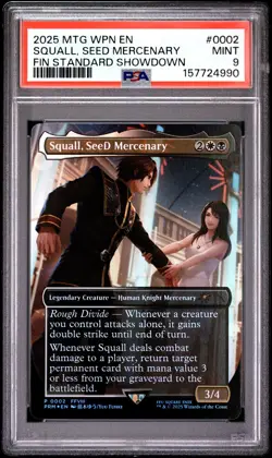 2025 Magic The Gathering Wpn Promos #0002 Squall, Seed Mercenary Foil PSA9 - Image 1
