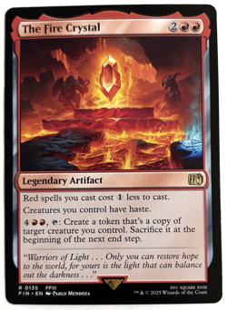 MTG Universes Beyond: Final Fantasy The Fire Crystal Rare Near-Mint - Image 1
