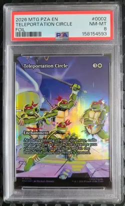 MTG FOIL Teleportation Circle PSA 8 NM-MT 2026 Ninja Turtles Mythic Card PZA 002 - Image 1