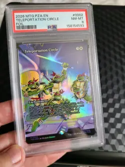 MTG FOIL Teleportation Circle PSA 8 NM-MT 2026 Ninja Turtles Mythic Card PZA 002 - Image 2