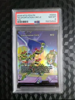 MTG FOIL Teleportation Circle PSA 8 NM-MT 2026 Ninja Turtles Mythic Card PZA 002 - Image 4