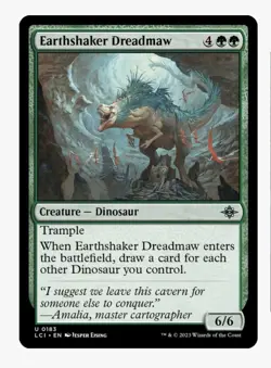 Earthshaker Dreadmaw | MTG LCI Ixalan | Green Dinosaur Trample | Unplayed NM - Image 1