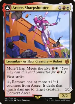 MTG Arcee, Sharpshooter // Arcee, Acrobatic Coupe ** Transformers ** English - Image 1