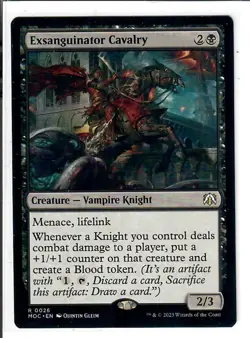 Exsanguinator Cavalry 26 Commander: March of the Machine Magic: The Gathering LP - Image 1