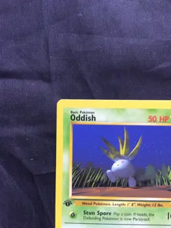 Pokemon Cards: Jungle 1st Edition Common: Oddish 58/64 - Image 2