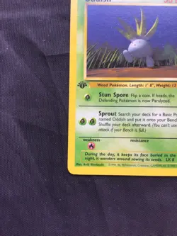 Pokemon Cards: Jungle 1st Edition Common: Oddish 58/64 - Image 5