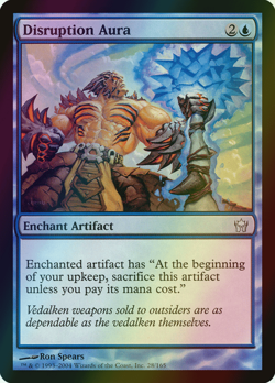 MTG Disruption Aura Foil ** Fifth Dawn ** English (NM) - Image 1