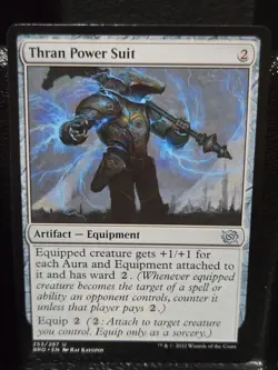 Thran Power Suit 253 Uncommon The Brothers' War Magic: The Gathering LP - Image 1