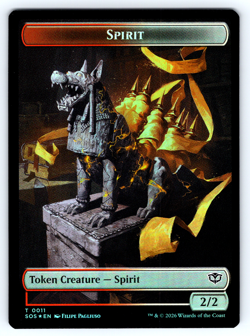 Fractal | Spirit FOIL Double Sided Token- Secrets of Strixhaven - MTG - Image 2