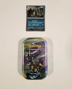 Pokemon Prismatic Evolutions Umbreon TCG Mini Tin Sealed + Umbreon Foil Card - Image 1