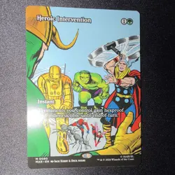 MTG Heroic Intervention 0080 Borderless Avengers 1 Cover Marvel Pack Fresh 2026 - Image 2