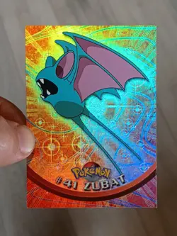 Zubat #41 Rainbow Pokeball Foil Topps Pokemon Card - Image 1