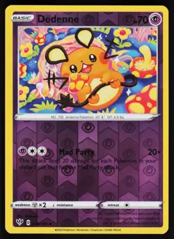Dedenne 078 Reverse Holo 189 UC Darkness Ablaze Pokemon Near Mint - Image 1