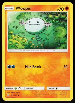 Wooper 96 214 C Unbroken Bonds Pokemon Near Mint - Image 1