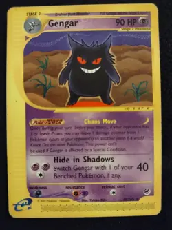 Gengar 48/165 Pokemon Trading Card Game eCard Expedition Moderately Played TCG - Image 1