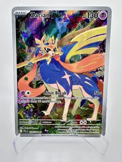 Zacian 100/094 Me02: Phantasmal Flames Holo Pokemon Near Mint - Image 1