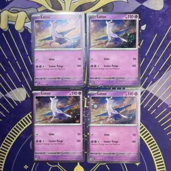 4x Latios - 073/182 - Cosmos Holo - Promo - Paradox Rift - Pokemon Card - Swirl - Image 1