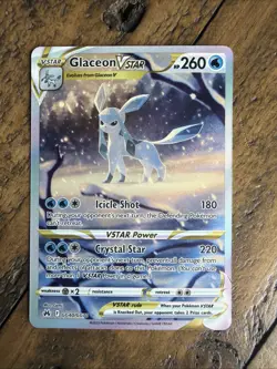 Glaceon VSTAR GG40/GG70 Holo VSTAR Rare Crown Zenith Galarian Gallery Pokemon 🔥 - Image 1