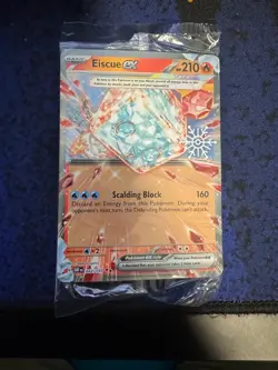 Pokemon tcg Eiscue ex Holiday Stamp 042/197 Promo SEALED - Image 1