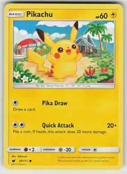 Pokemon - Pikachu - [SM04 - 30/111 Near Mint] - Image 2
