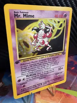 Pokemon Jungle Mr. Mime Holo Rare 6/64 1st Edition LP WOTC Vintage 1999 - Image 4