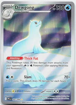Dewgong 097/094 Illustration Rare Phantasmal Flames Pokemon Holo Near Mint - Image 1