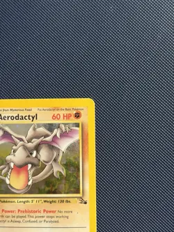 Aerodactyl 1/62 Fossil Set Holo Rare Pokemon Card 1999 WOTC TCG - HP - Image 2