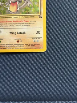 Aerodactyl 1/62 Fossil Set Holo Rare Pokemon Card 1999 WOTC TCG - HP - Image 5