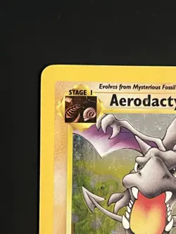 1999 WOTC Pokemon TCG Fossil Aerodactyl 1/62 Holo Rare HP-MP - Image 3