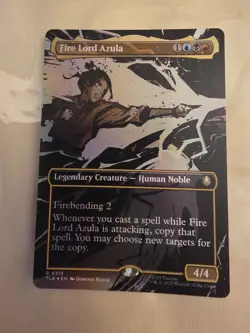 FOIL Fire Lord Azula 313 (Borderless) Avatar The Last Airbender MTG RARE - Image 1