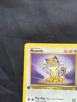 Pokemon Cards: Jungle 1st Edition Common: Meowth 56/64 - Image 2