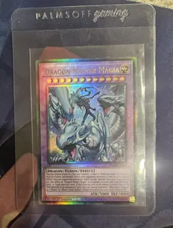 Yugioh Dragon Master Magia RA04-EN055 Platinum Secret Rare 1st Ed NM - Image 1