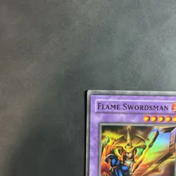 Flame Swordsman LOB-003 Yu-Gi-Oh! Super Rare Unlimited LP Vintage 2002 - Image 3
