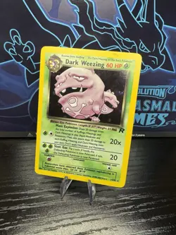 Pokemon TCG Dark Weezing Holo 14/82 Team Rocket Unlimited Rare Card LP - Image 1