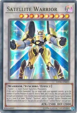 Yu-Gi-Oh Card - LED6-EN023 - SATELLITE WARRIOR (ultra rare holo) - NM/Mint - Image 1
