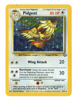 Pidgeot 8/64 Pokemon Card TCG Jungle Rare Holo MP - Image 1