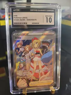 CGC 10 Irida GG63/GG70 Galarian Gallery Crown Zenith Pokemon Card - Image 1