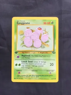 Pokemon Cards: Jungle 1st Edition Common: Exeggcute 52/64 - Image 1