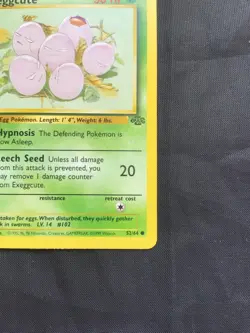 Pokemon Cards: Jungle 1st Edition Common: Exeggcute 52/64 - Image 4