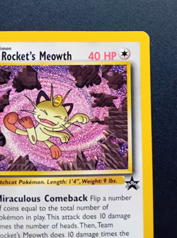 Pokemon Card: Wizards Black Star Promo: Team Rocket's Meowth 18 - Image 4