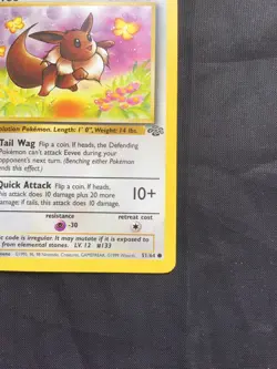 Pokemon Cards: Jungle 1st Edition Common: Eevee 51/64 - Image 4