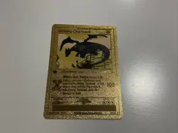 Shining Charizard 107/105 Gold Card Pokemon Fan Card 1995-2000 Edition - Image 1