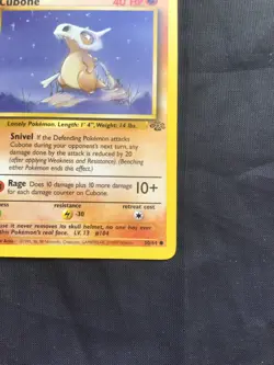 Pokemon Cards: Jungle 1st Edition Common: Cubone 50/64 - Image 4