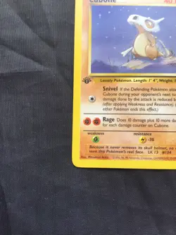 Pokemon Cards: Jungle 1st Edition Common: Cubone 50/64 - Image 5