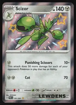 Scizor - 191/091 - Baby Shiny - Paldean Fates - Pokemon Card - Image 1