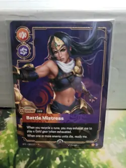 Riftbound METAL Card – Sivir Battle Mistress - Prize Wall Exclusive - Image 1