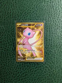 Pokemon Mew EX Gold TCG Card NM 205/165 Scarlet & Violet 151 - Image 1