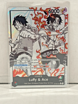 ST30-001 Luffy & Ace leader AA (Parallel) One Piece Card Game ENGLISH - Image 1