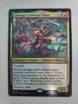 MTG Carnage, Crimson Chaos Marvel's Spider-Man Foil Rare - Image 1