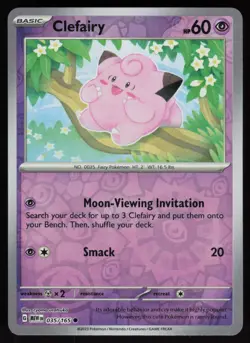 Reverse Holo Clefairy 035/165 SV: Scarlet & Violet 151 Pokemon TCG Card - Image 1